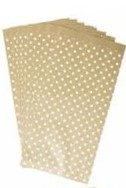 Papiertüten aus Kraftpapier mit Blockboden, 50 Stück "Sterne"