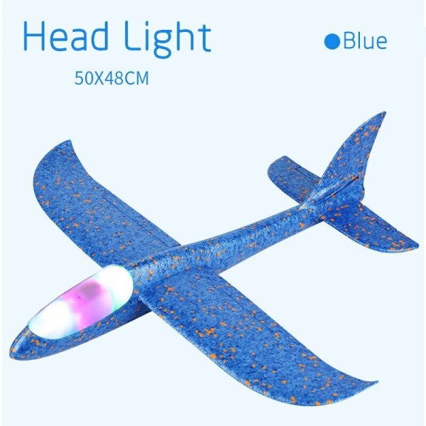 nikimo leuchtender Wurf-Segelflieger mit LED, blau