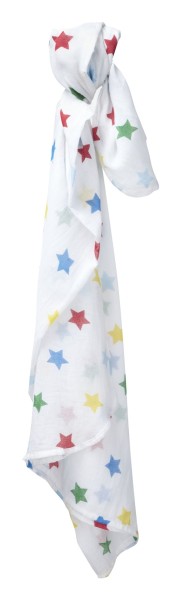 Piccalilly Rainbow Star Muslin Swaddle 120 x 120