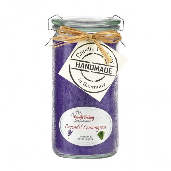 Candle Factory Duftkerze Mini-Jumbo, Lavendel-Lemongrass