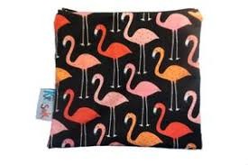 Kidsak wiederverwendbarer Snack Bag large, Flamingo