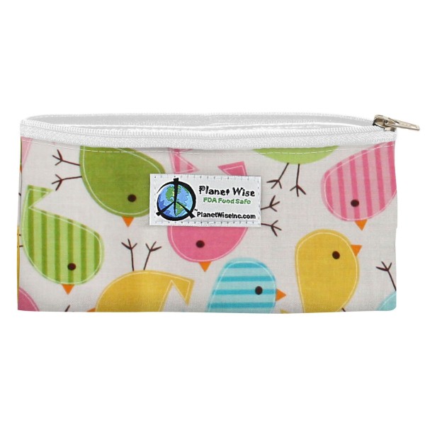 Planet Wise Zipper Snack Bag - Chick-a-dees