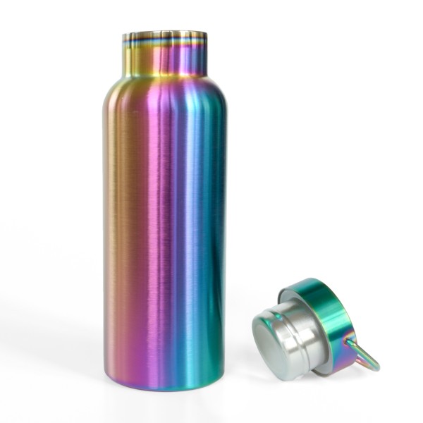 Lekkabox Iso, 500ml Thermostrinkflasche aus Edelstahl, rainbow