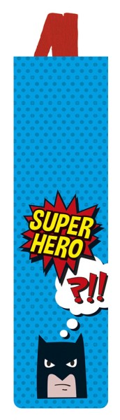 Lesezeichen mit Band Superhero