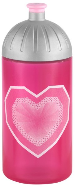 STEP BY STEP Trinkflasche 188191 Glitter Heart, Pink