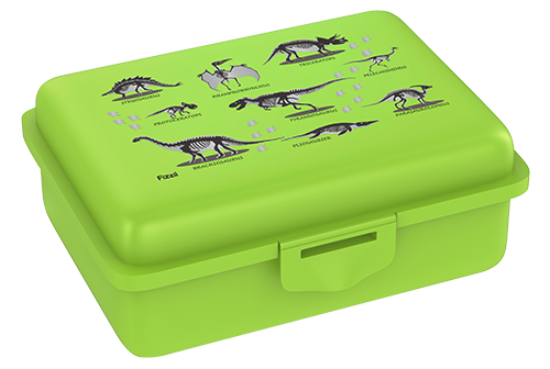 Fizzii Lunchbox mit Trennfach kiwi, Dino