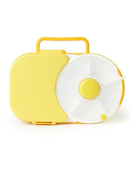 GoBe 2 in 1 Lunchbox & Snack Spinner, Honey Yellow