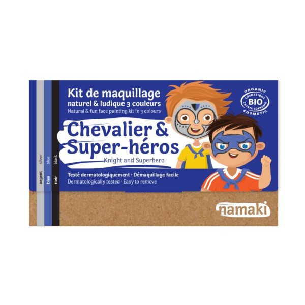 Namaki Bio Schminkset 3 Farben Ritter & Superheld