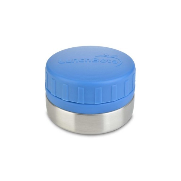 LunchBots Rounds 115 ml Edelstahlbehälter Blue Lid